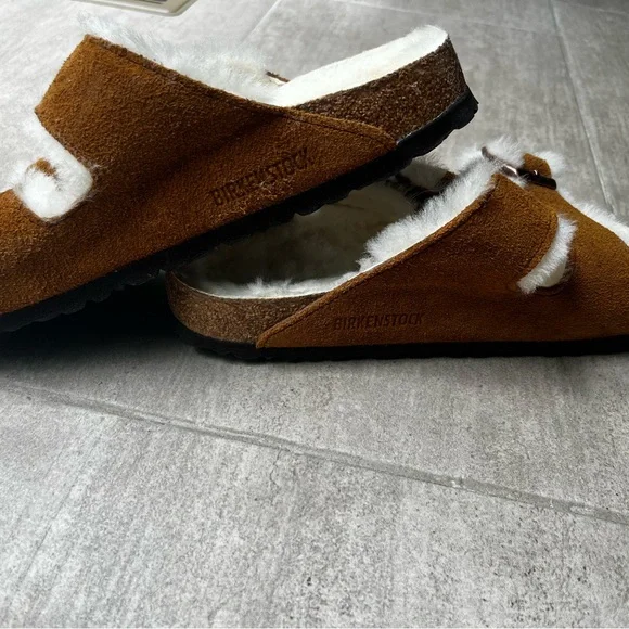 Birkenstock Arizona Shearling Slide Sandal - Women's NWOT Size 38 - Picture 4 of 6